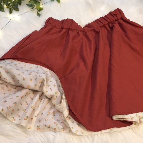Vintage Reversible Mini Skirt SOLD ON DEPOP - Picture 2 of 4